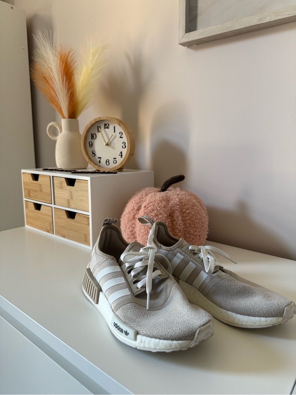 Adidas NMD Beige & White Women's US 6.5 Like New